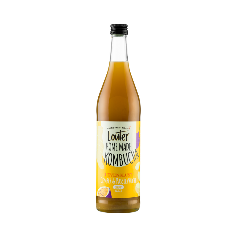 Louter Kombucha Gember & Passievrucht